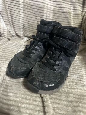 NFINITY Kids Black High-Top Athletic Cheer Sneakers